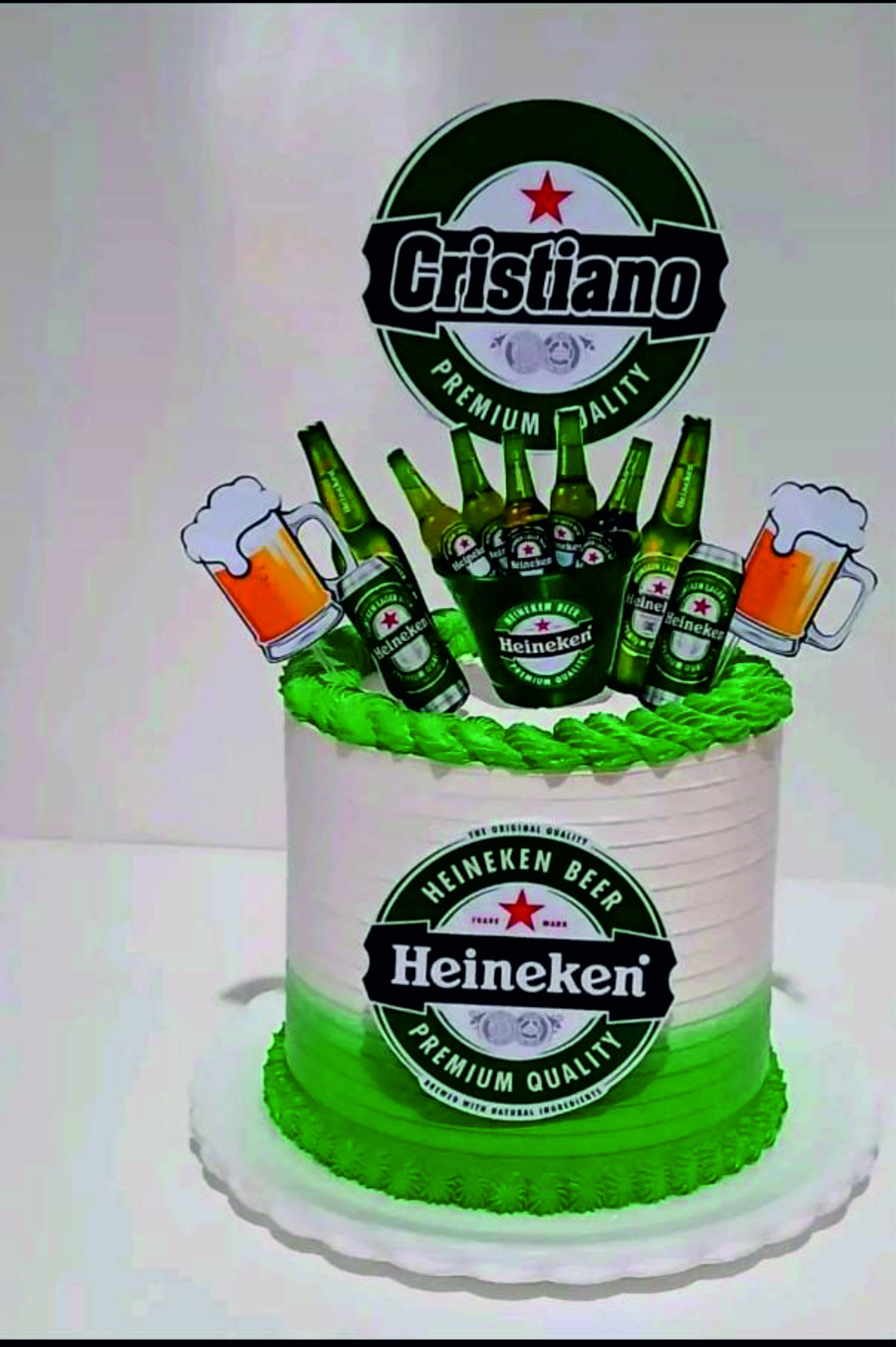 Topper de bolo HEINEKEN para festa