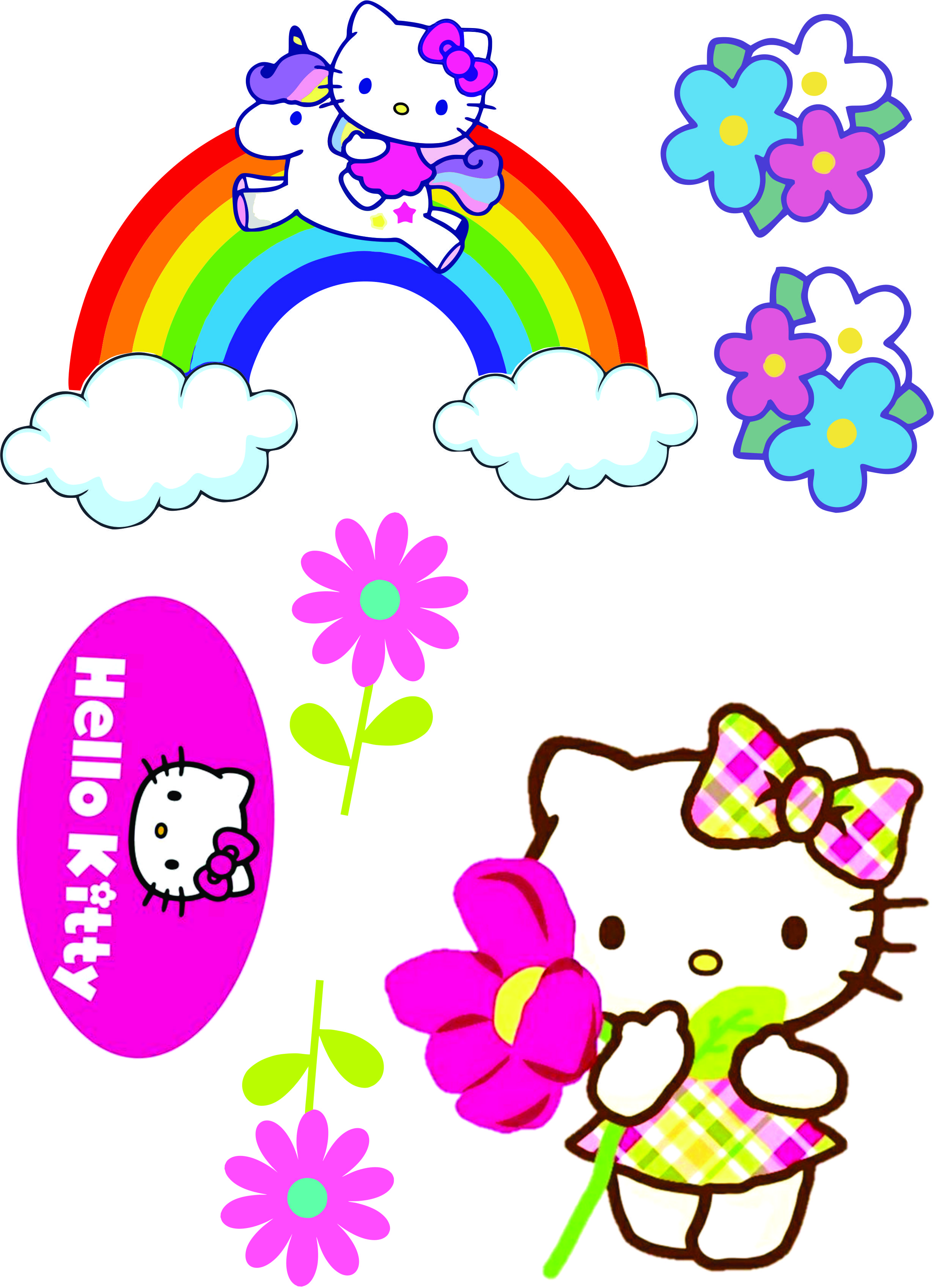 Topper de bolo HELLO KITTY para festa