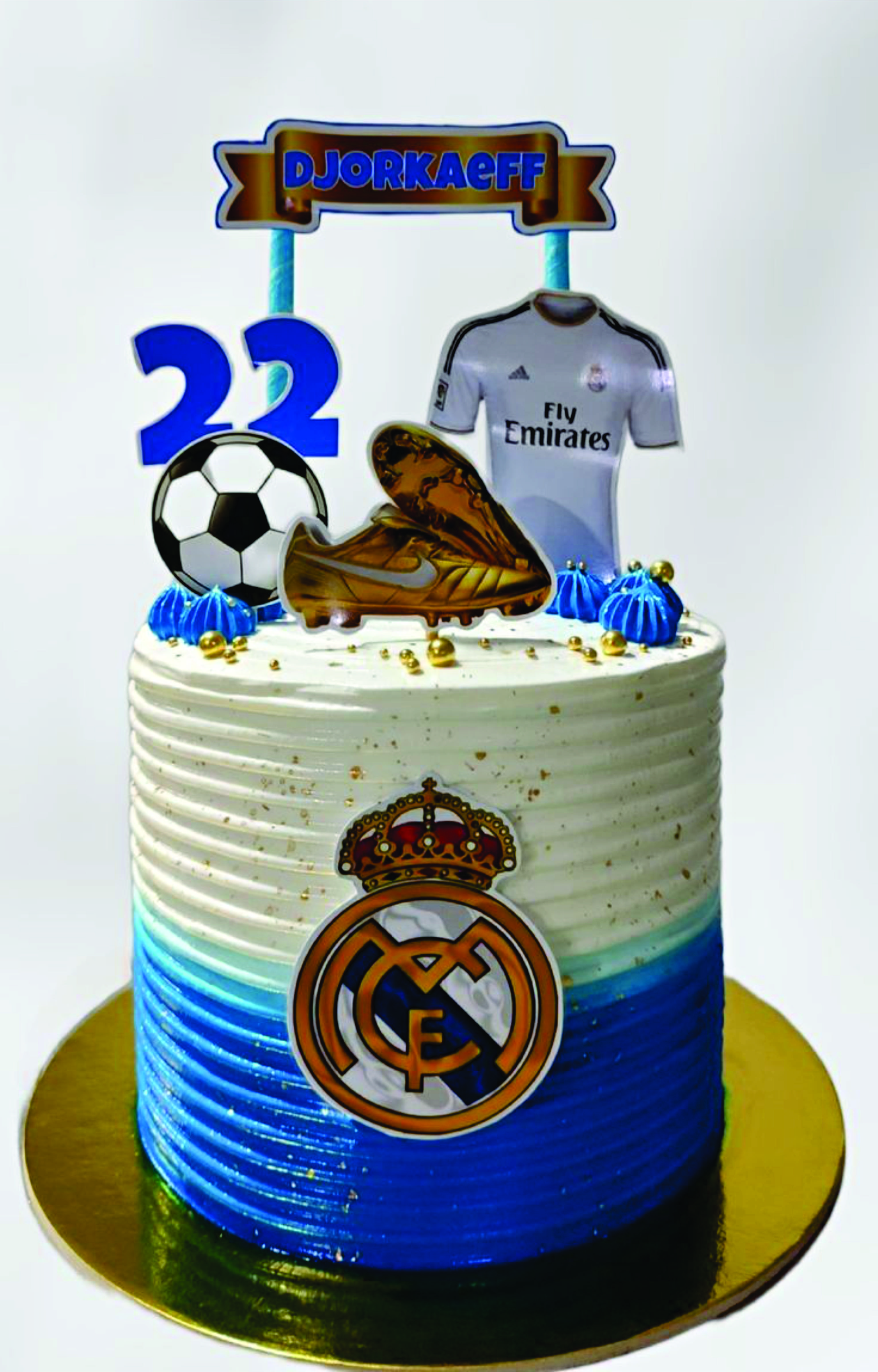 Topper de bolo REAL MADRID para festa