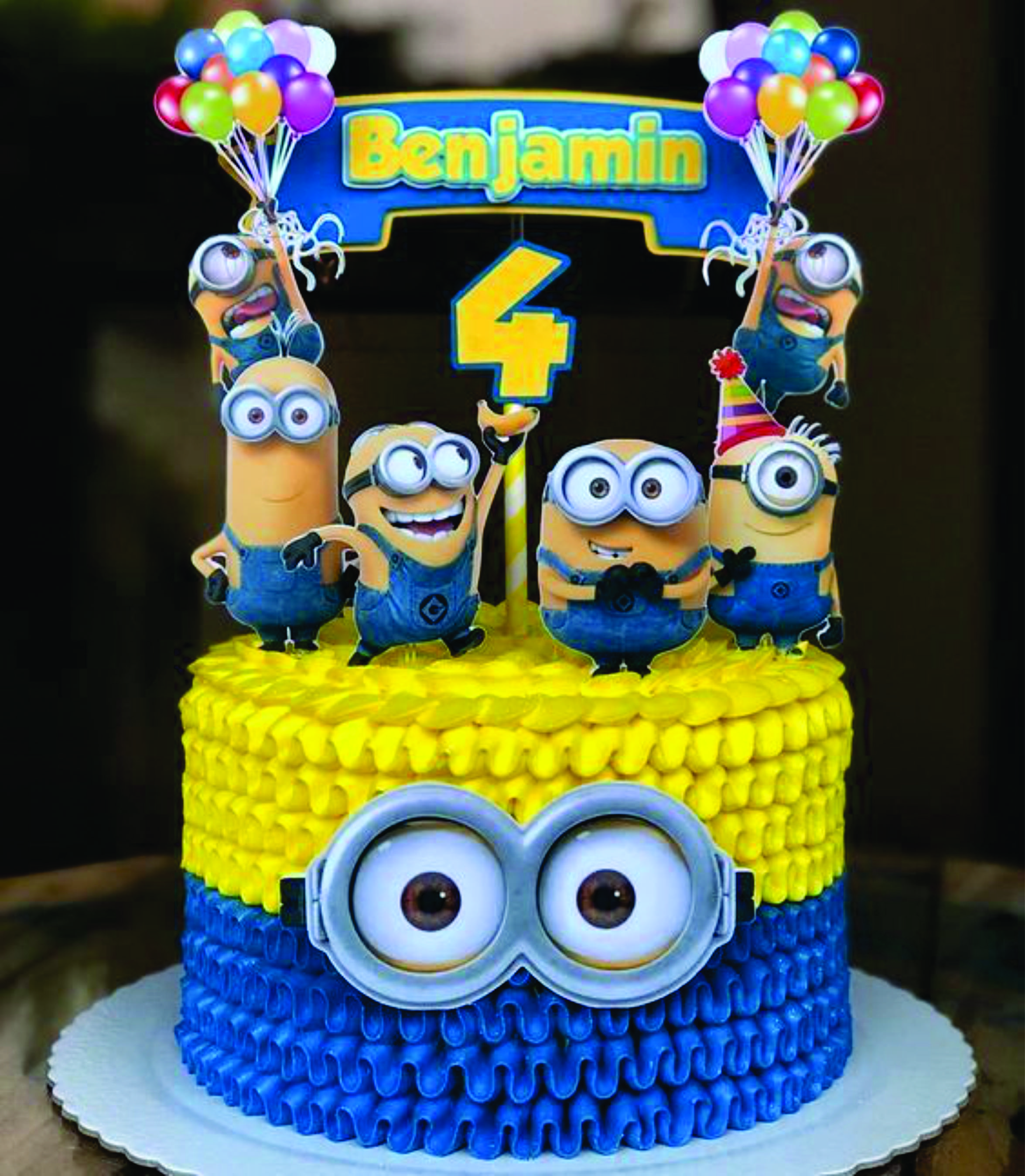 Topper de bolo MINIOS para festa