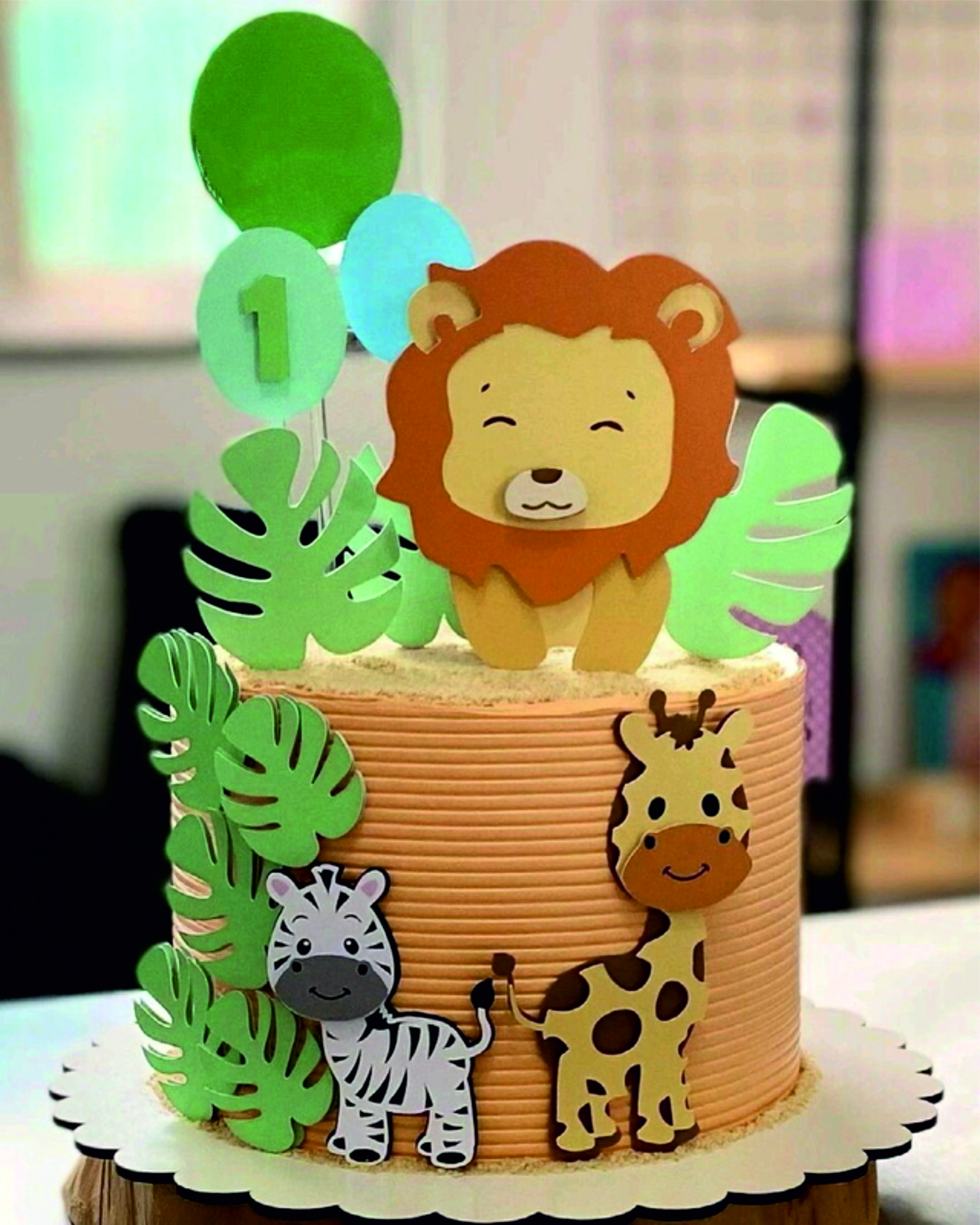 Topper de bolo SAFARI para festa