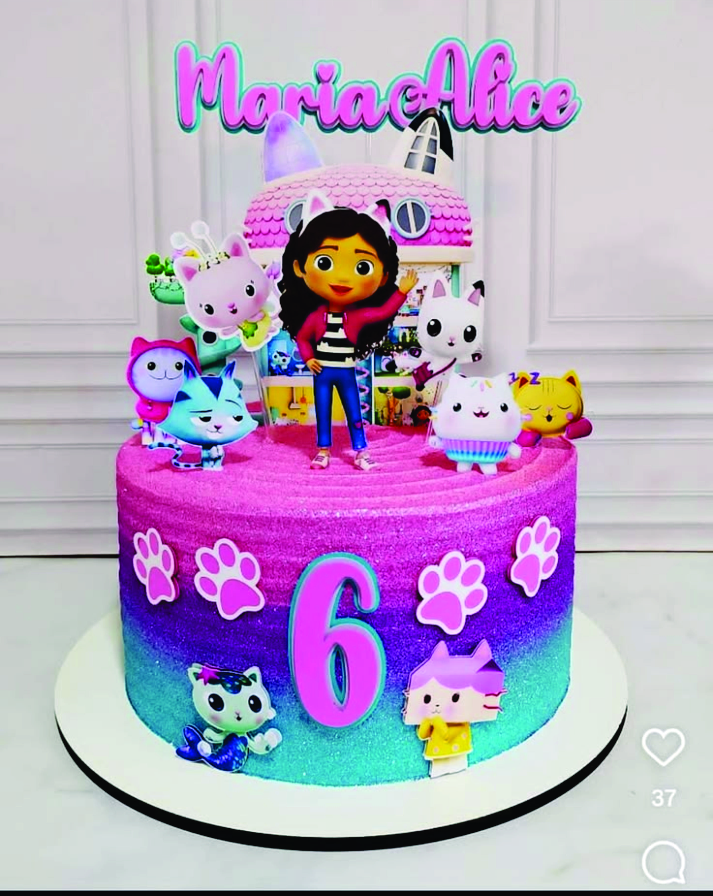 Topper de bolo Gabi para festa