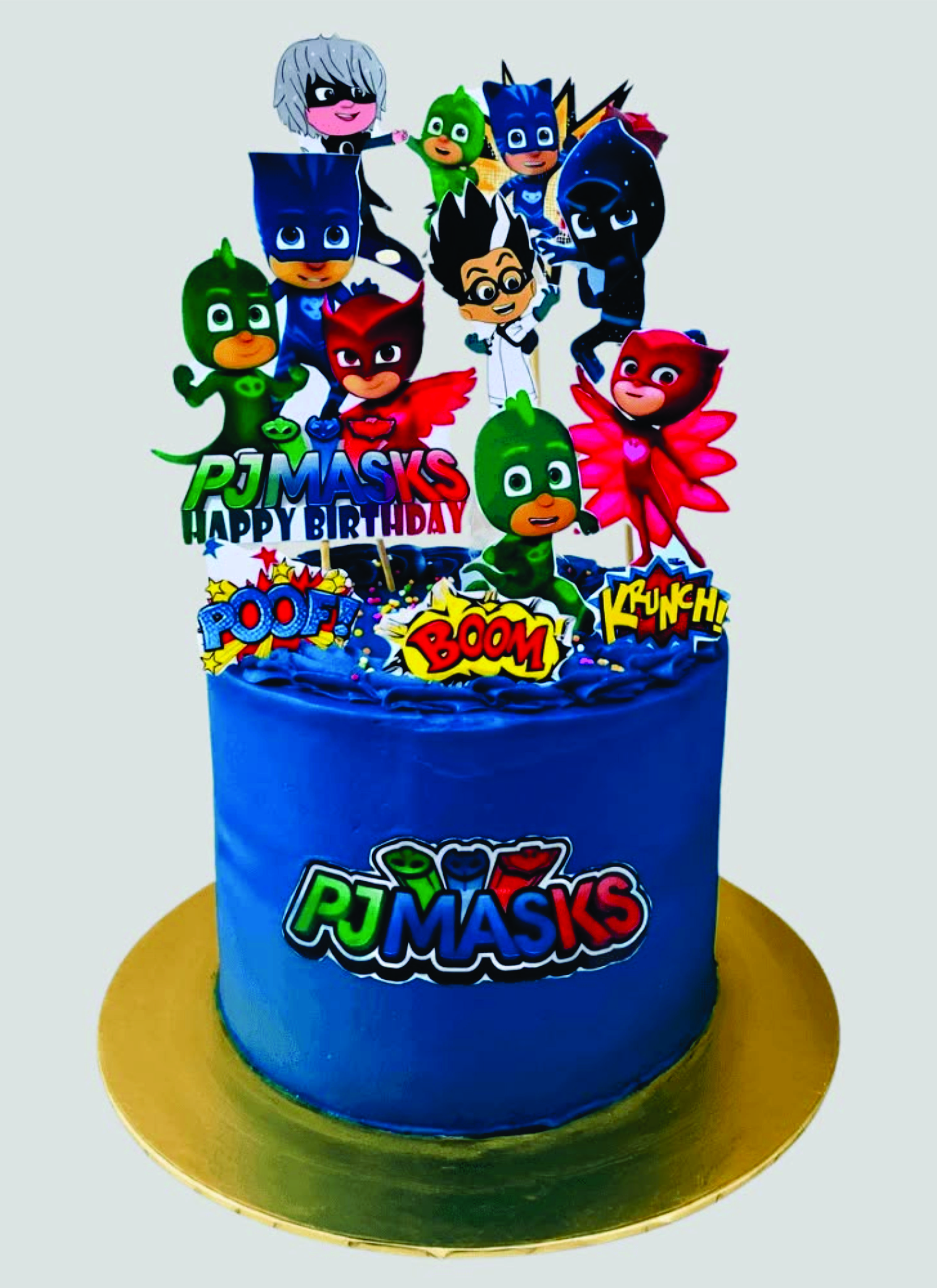 Topper de bolo Pj Mask para festa